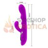 Vibrador con 3 motores y 3 puntos de vibración. Resistente al agua. Recarga USB